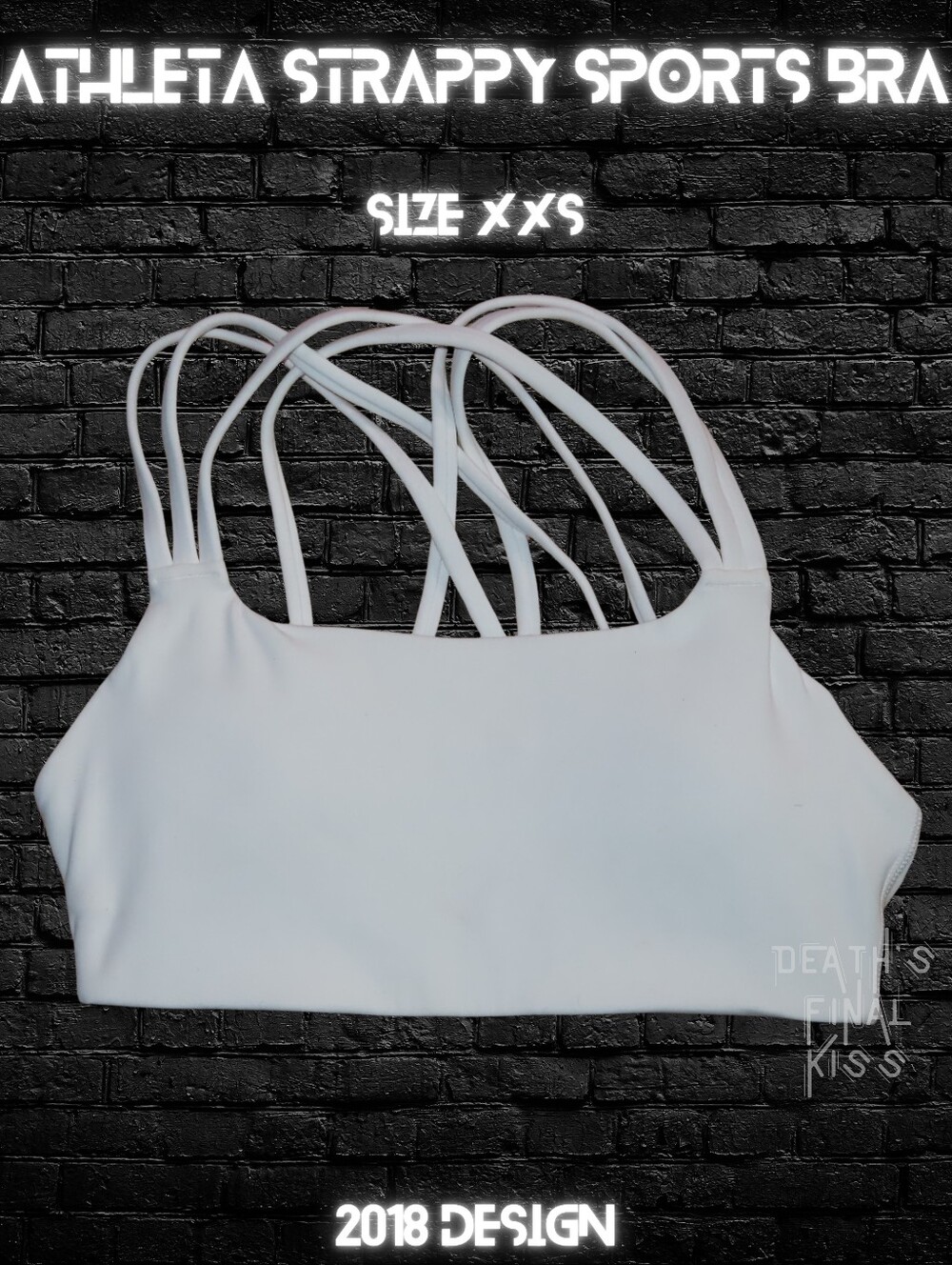 Athleta White Triple Strap Sports Bra 2018 Strappy Style Roller Derby Lifting